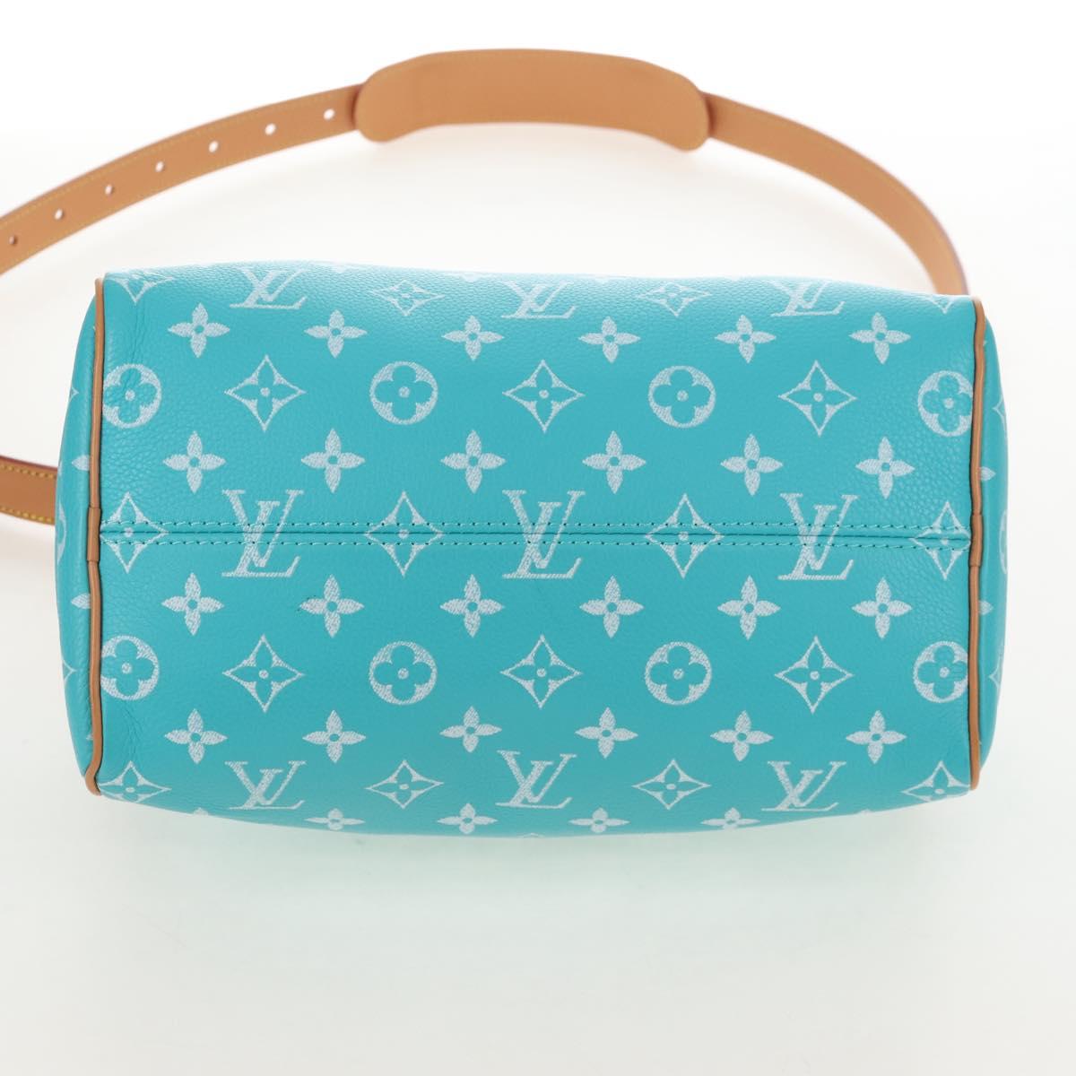 LOUIS VUITTON Speedy P9 Bandouliere 25 Bag Turquoise Blue M11561 Auth 211820SM