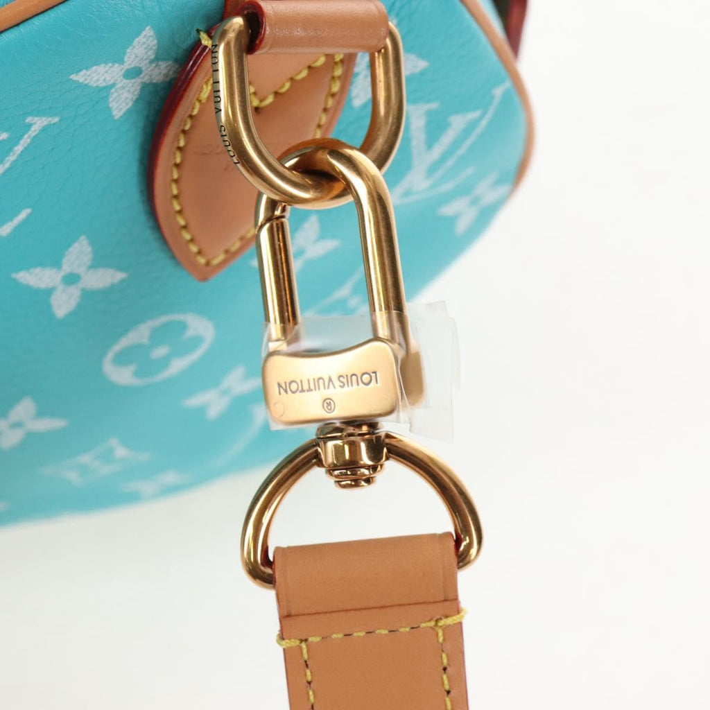 LOUIS VUITTON Speedy P9 Bandouliere 25 Bag Turquoise Blue M11561 Auth 211820SM