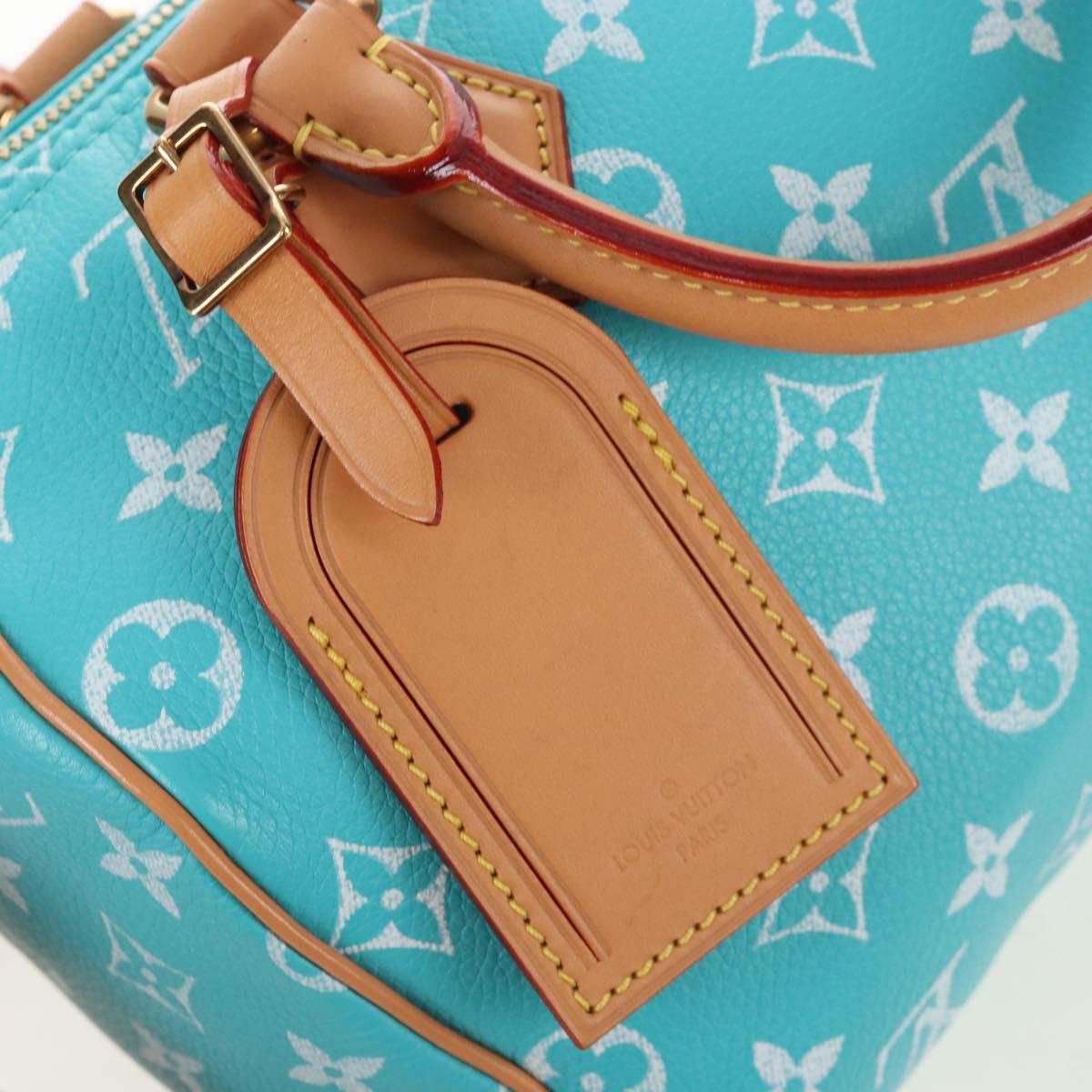 LOUIS VUITTON Speedy P9 Bandouliere 25 Bag Turquoise Blue M11561 Auth 211820SM