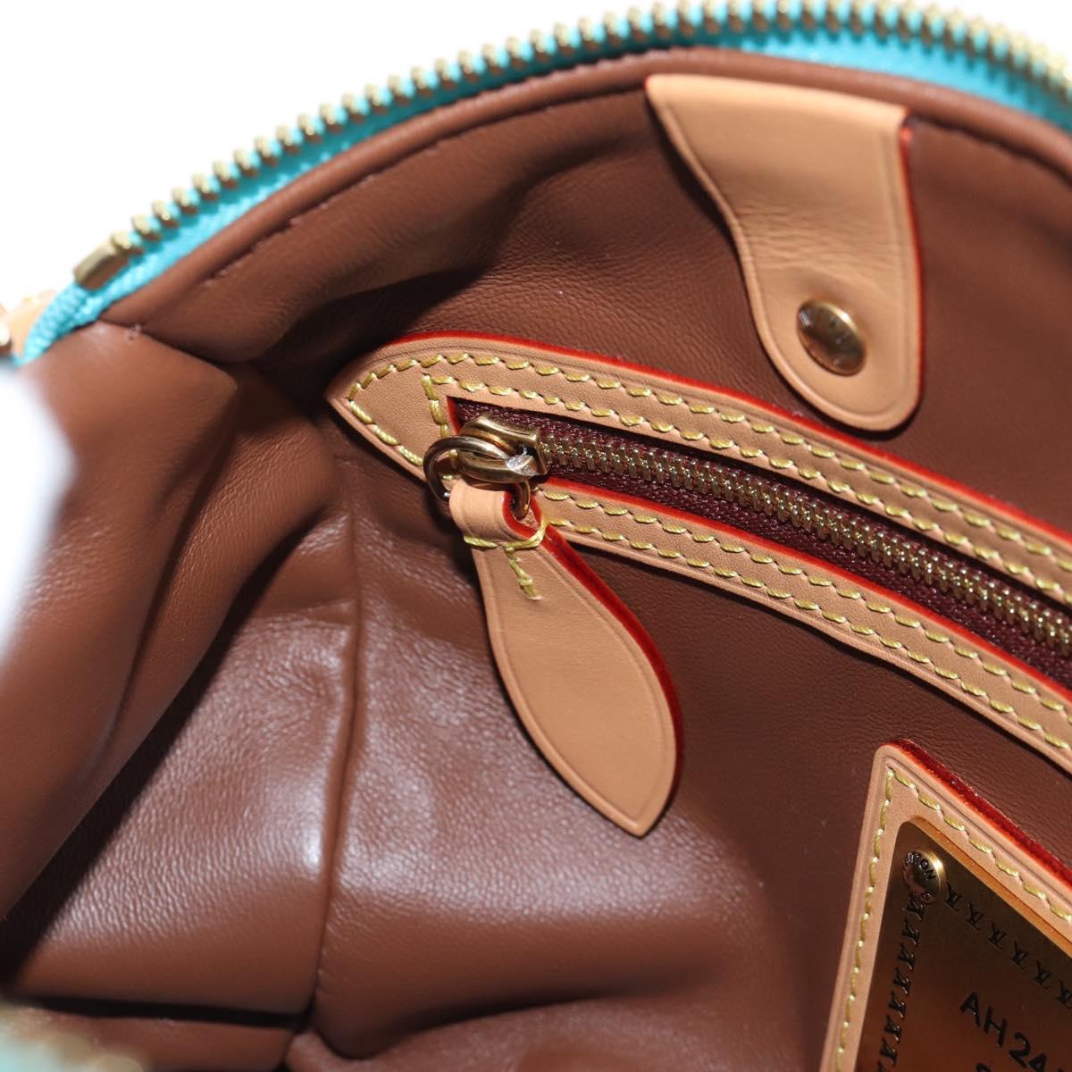 LOUIS VUITTON Speedy P9 Bandouliere 25 Bag Turquoise Blue M11561 Auth 211820SM