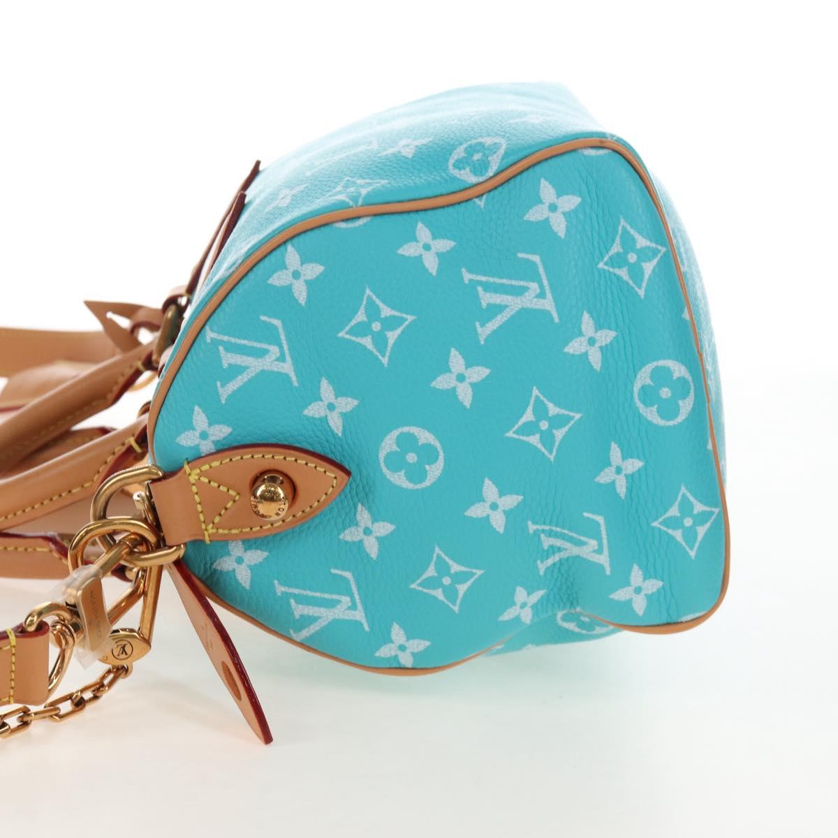 LOUIS VUITTON Speedy P9 Bandouliere 25 Bag Turquoise Blue M11561 Auth 211820SM