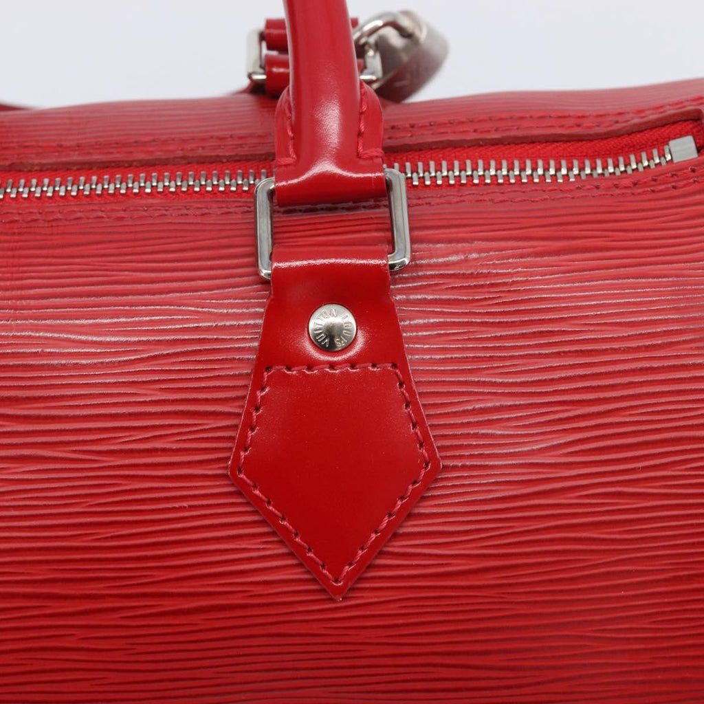 LOUIS VUITTON Epi Speedy 25 Hand Bag Castilian Red M43017 LV Auth 211824V