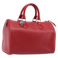 LOUIS VUITTON Epi Speedy 25 Hand Bag Castilian Red M43017 LV Auth 211824V