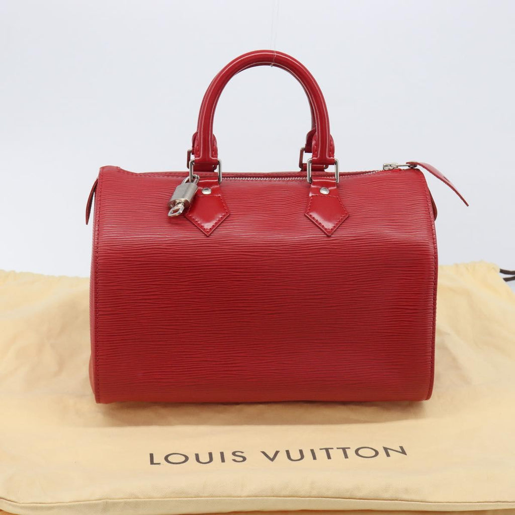 LOUIS VUITTON Epi Speedy 25 Hand Bag Castilian Red M43017 LV Auth 211824V
