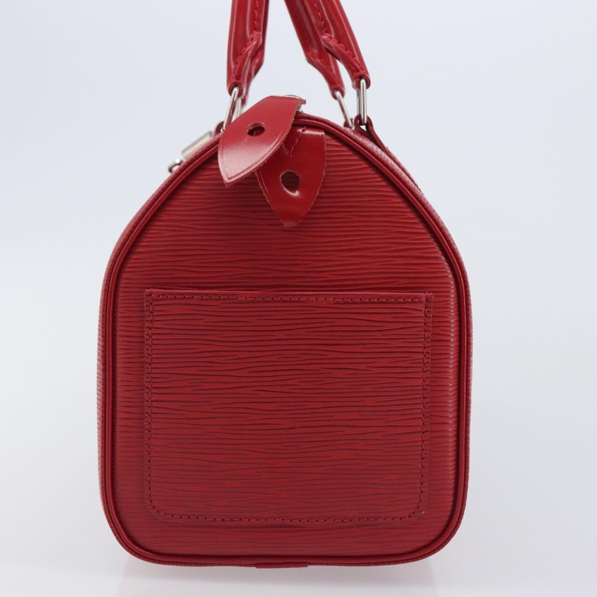 LOUIS VUITTON Epi Speedy 25 Hand Bag Castilian Red M43017 LV Auth 211824V