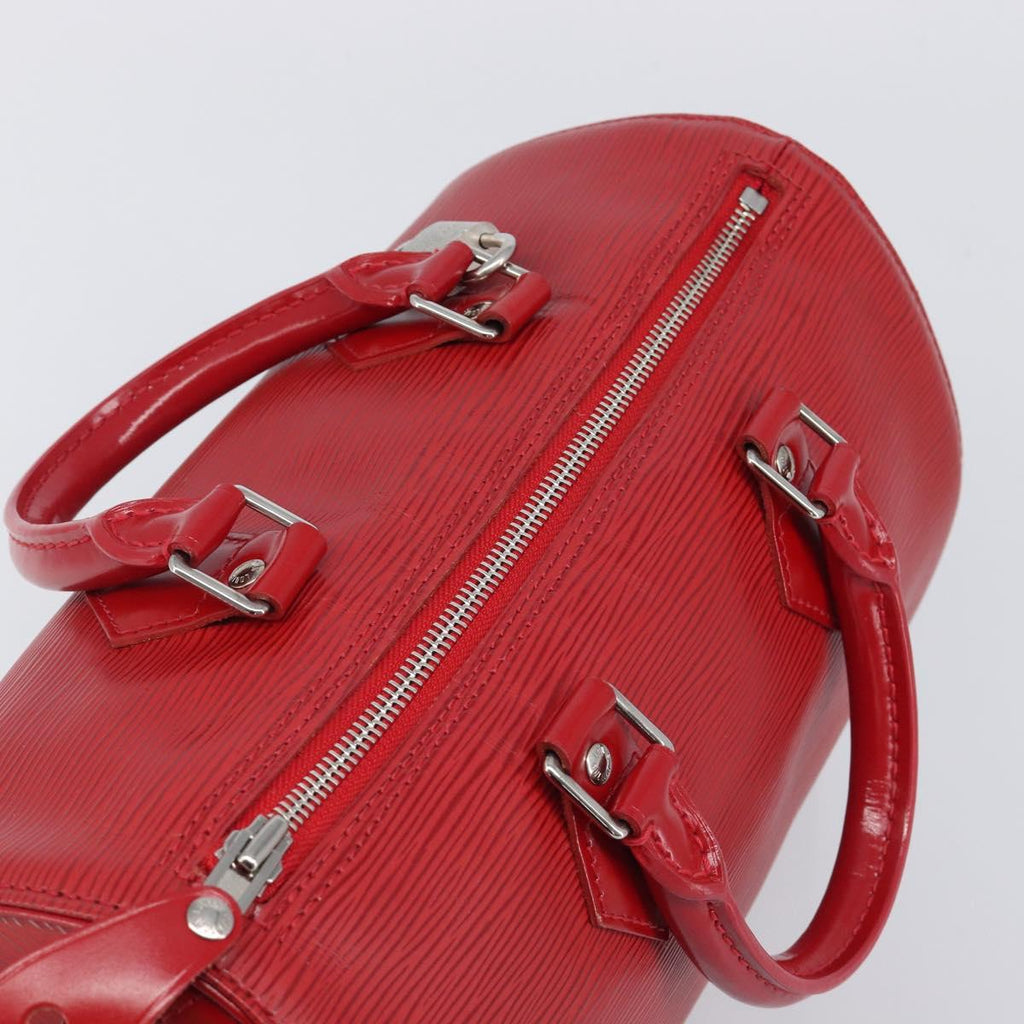 LOUIS VUITTON Epi Speedy 25 Hand Bag Castilian Red M43017 LV Auth 211824V