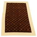 LOUIS VUITTON Blanket Bath Towel Cotton Beige LV Auth 211848V