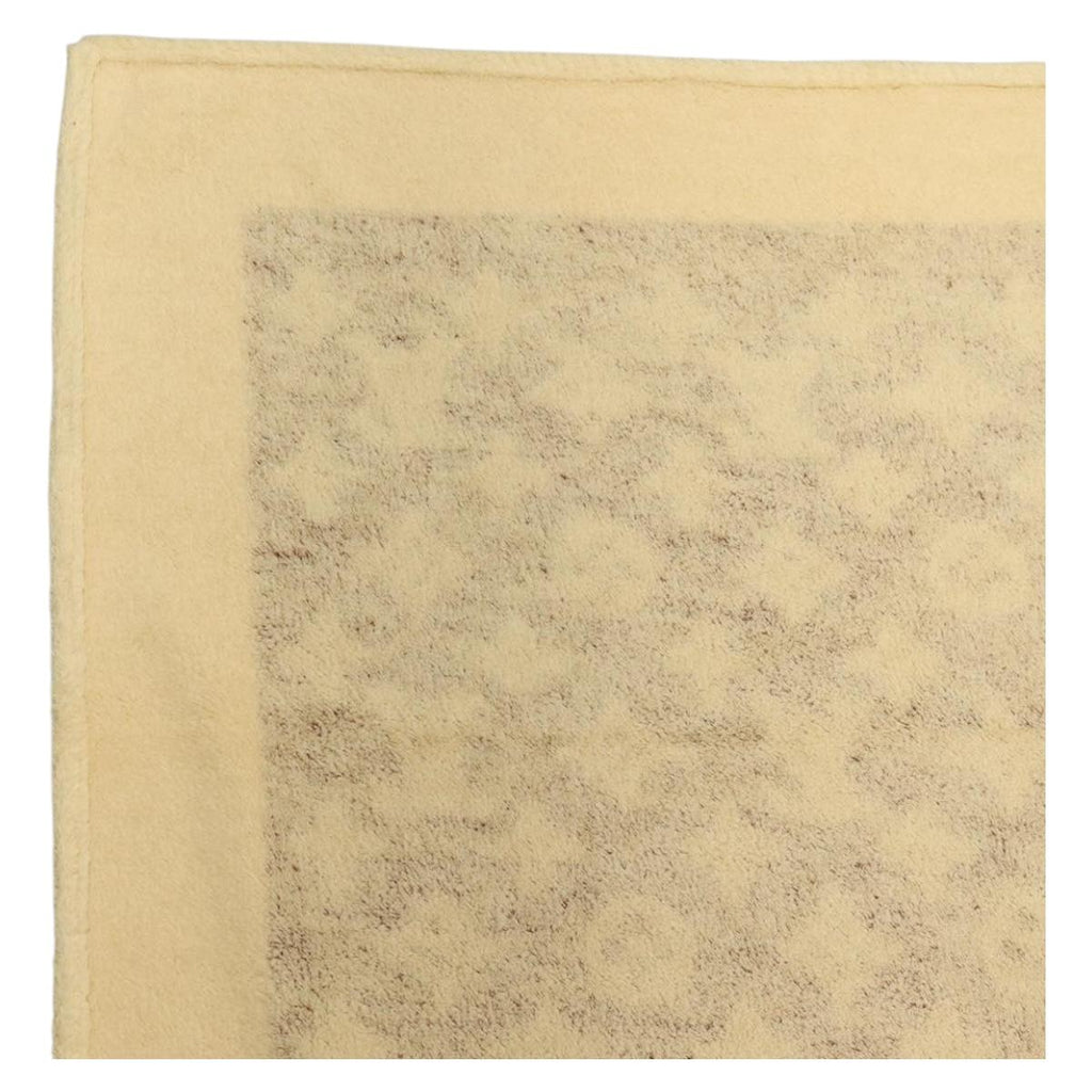 LOUIS VUITTON Blanket Bath Towel Cotton Beige LV Auth 211848V