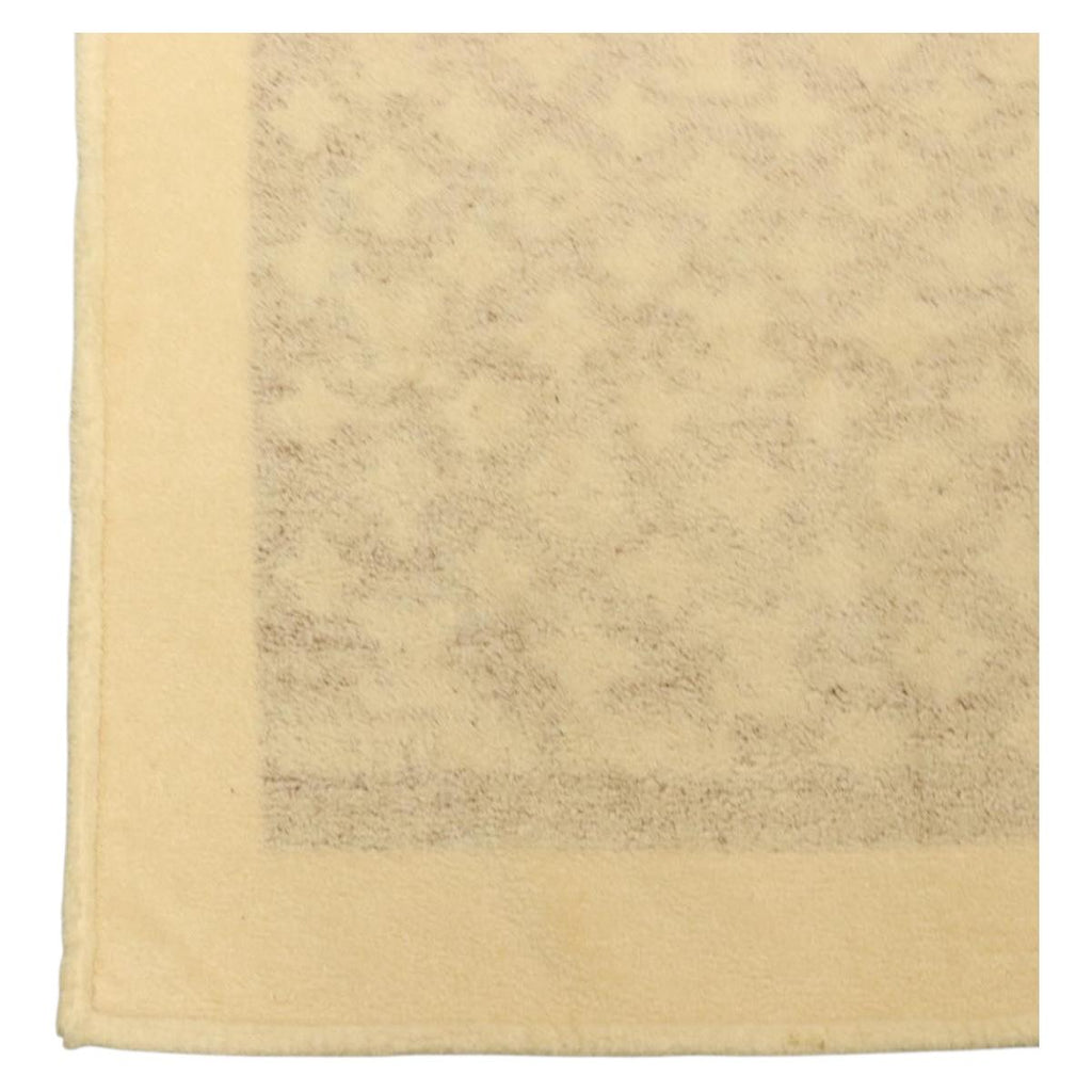 LOUIS VUITTON Blanket Bath Towel Cotton Beige LV Auth 211848V