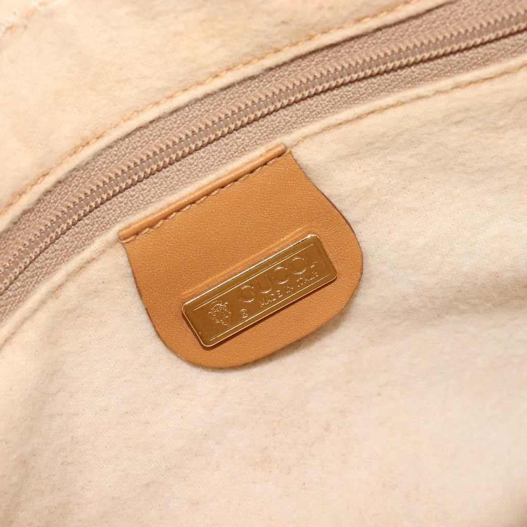 GUCCI Micro GG Supreme Web Sherry Line Bag PVC Beige 001 261 0942 Auth 211904