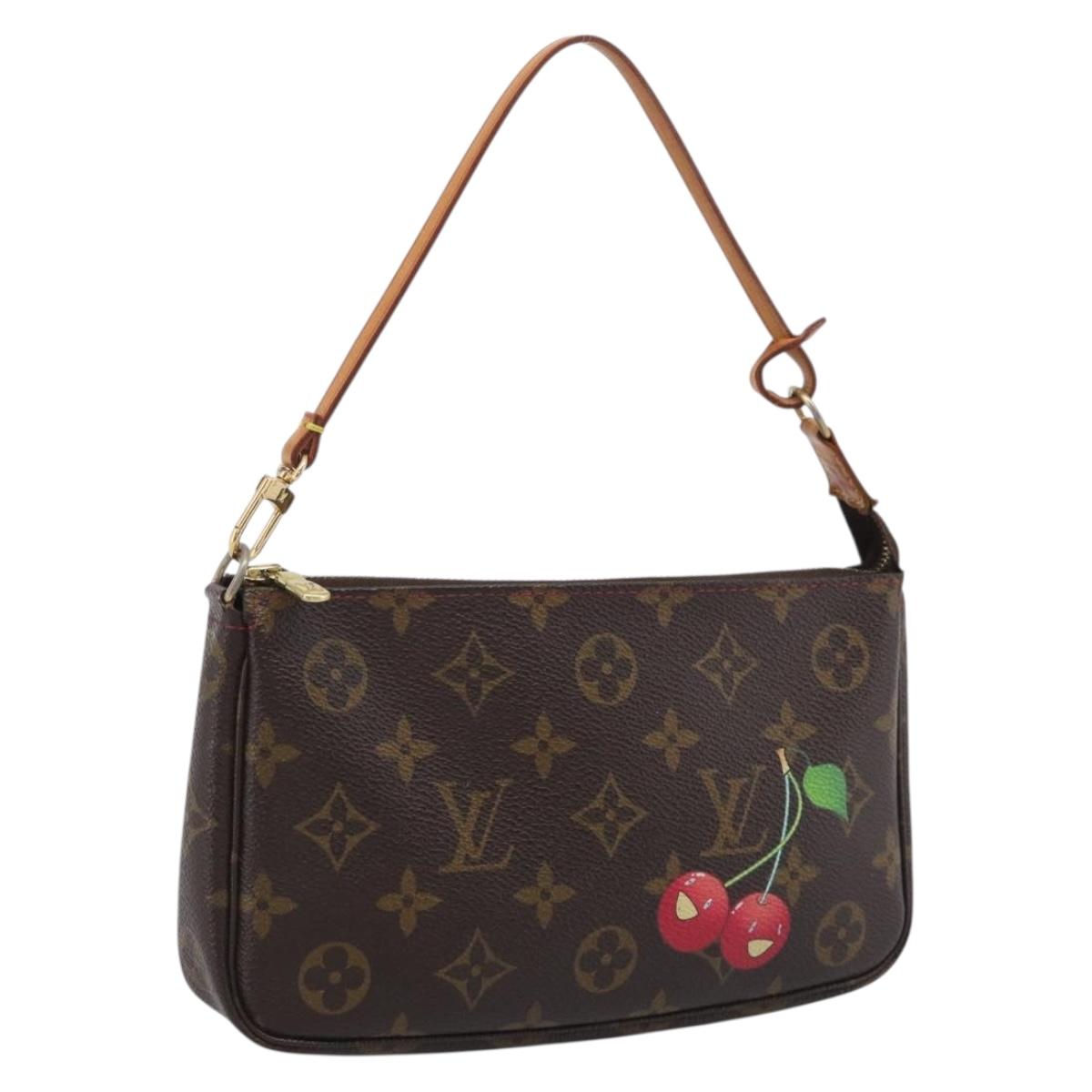 LOUIS VUITTON Monogram Cherry Pochette Accessoires Pouch M95008 LV Auth 212066M