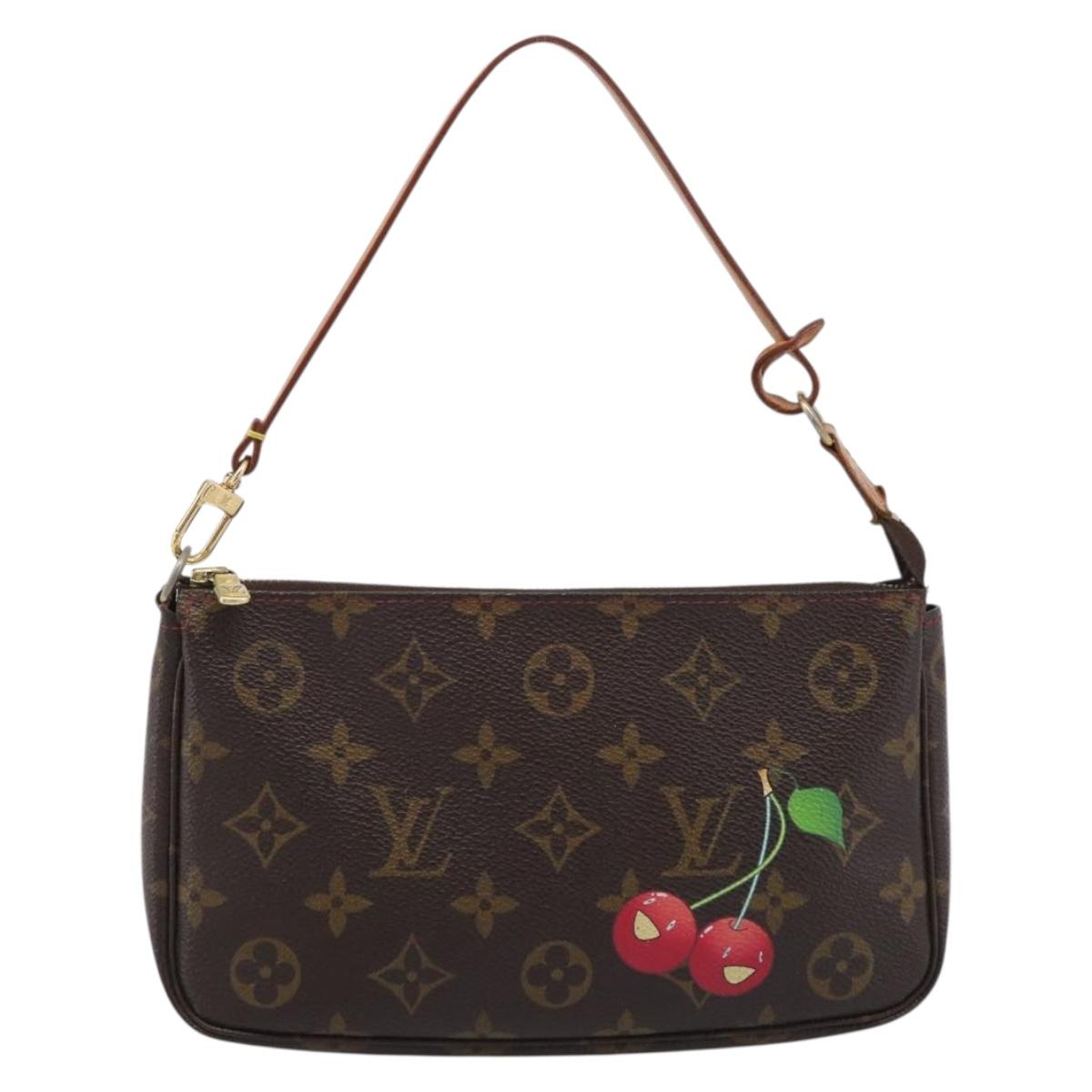 LOUIS VUITTON Monogram Cherry Pochette Accessoires Pouch M95008 LV Auth 212066M