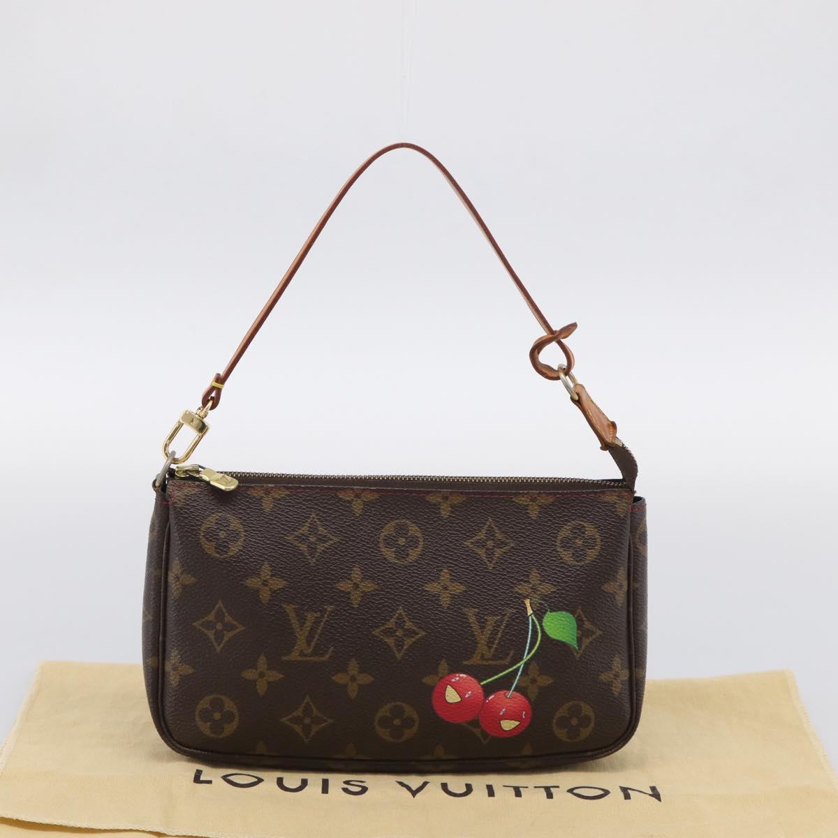 LOUIS VUITTON Monogram Cherry Pochette Accessoires Pouch M95008 LV Auth 212066M