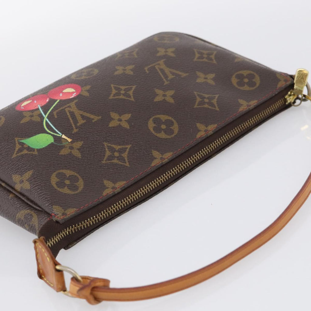 LOUIS VUITTON Monogram Cherry Pochette Accessoires Pouch M95008 LV Auth 212066M