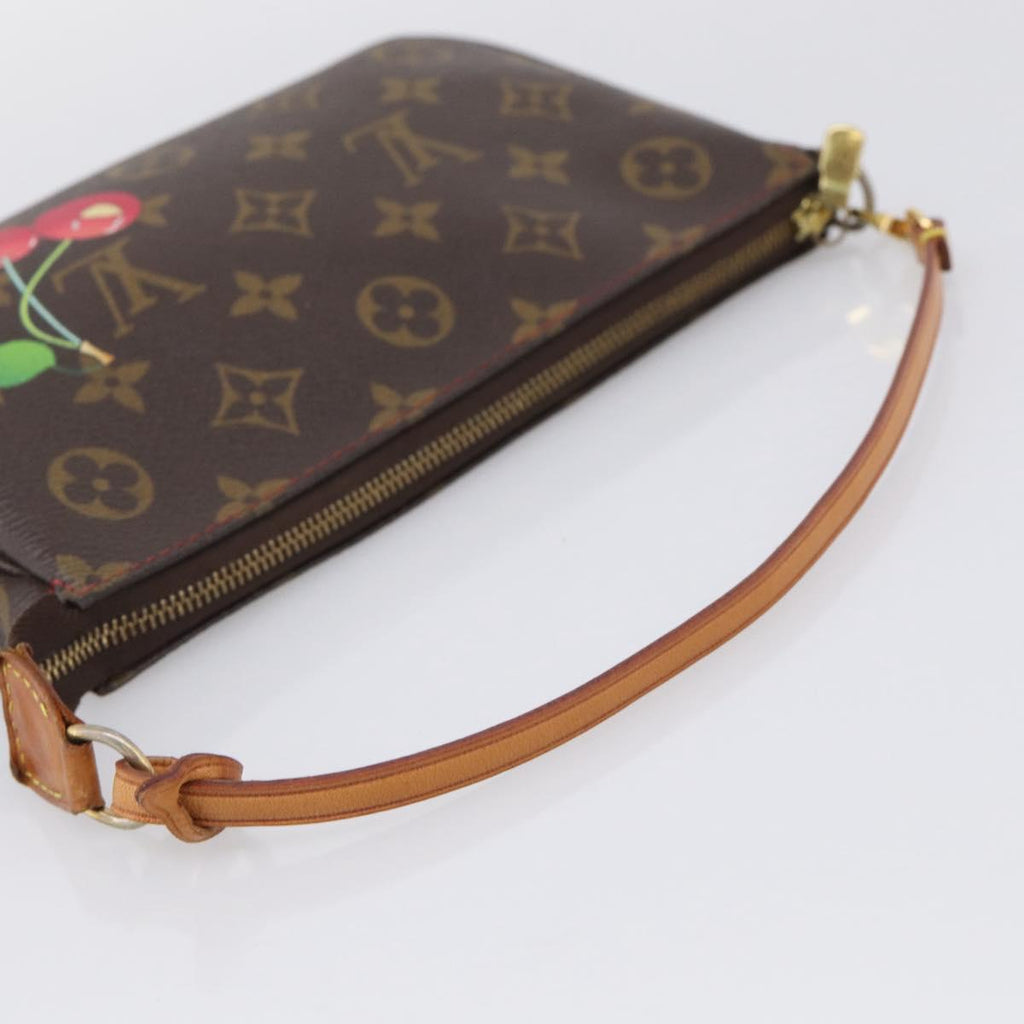 LOUIS VUITTON Monogram Cherry Pochette Accessoires Pouch M95008 LV Auth 212066M