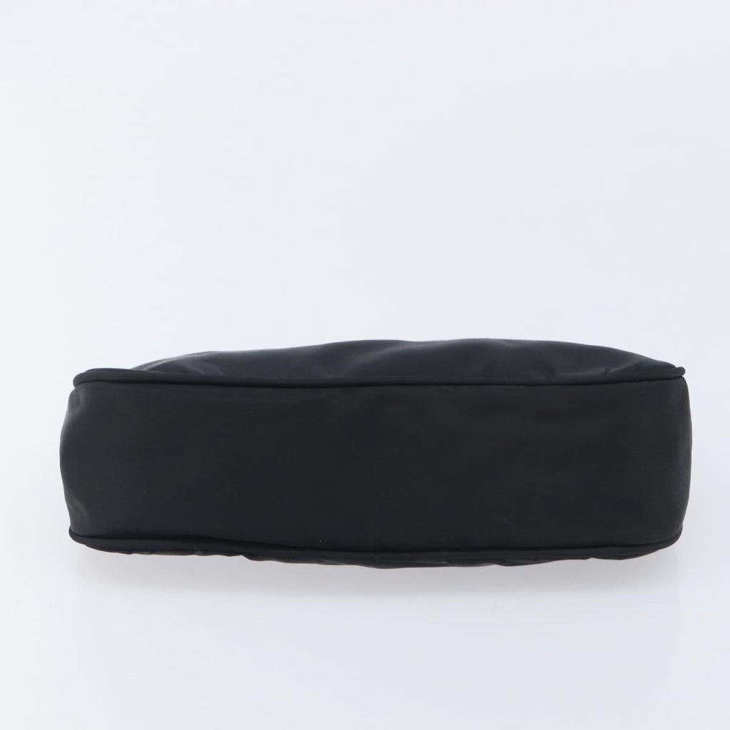 PRADA Accessory Pouch Nylon Black Silver Auth 212103V