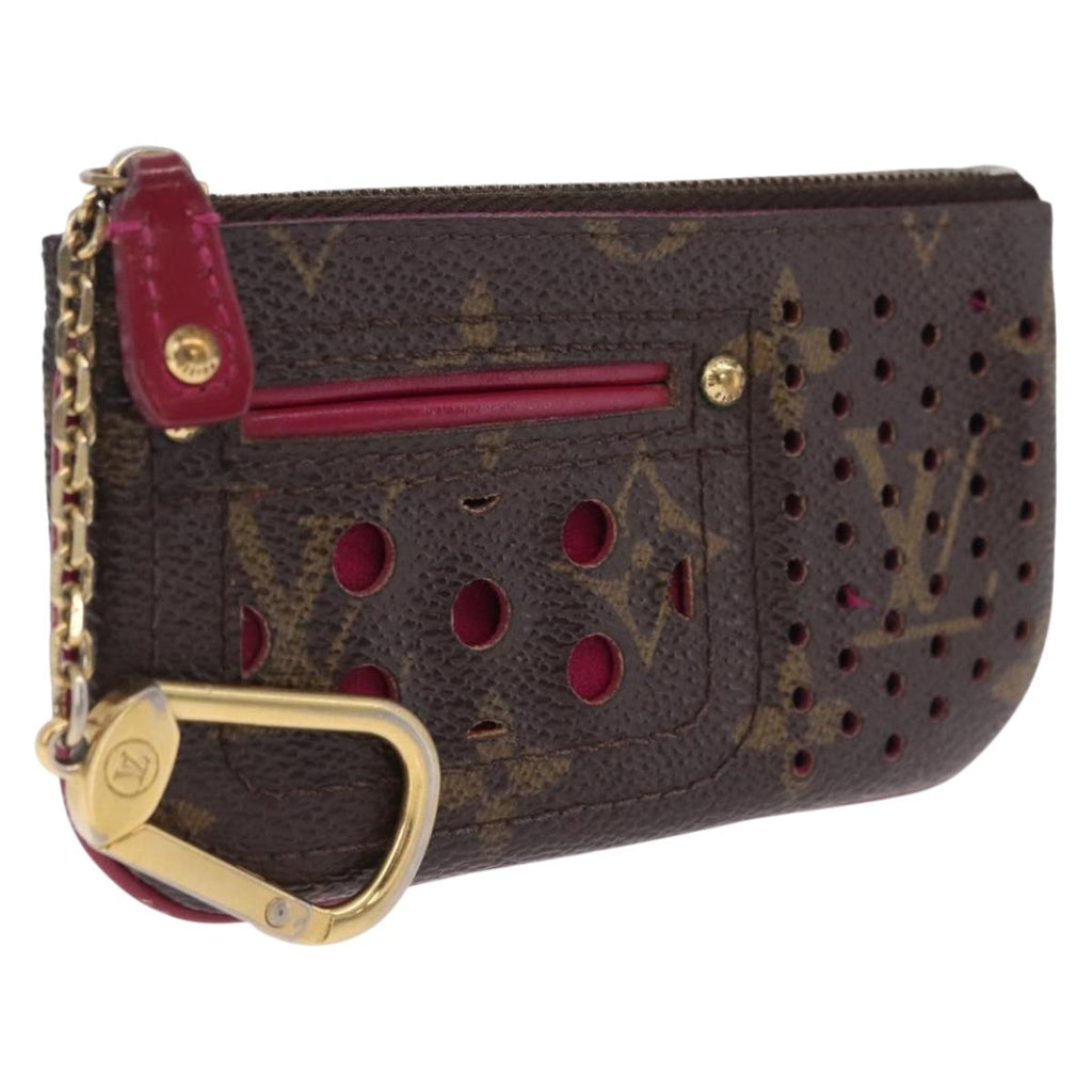 LOUIS VUITTON Perfo Pochette Cles Coin Purse Orange M95222 LV Auth 212126