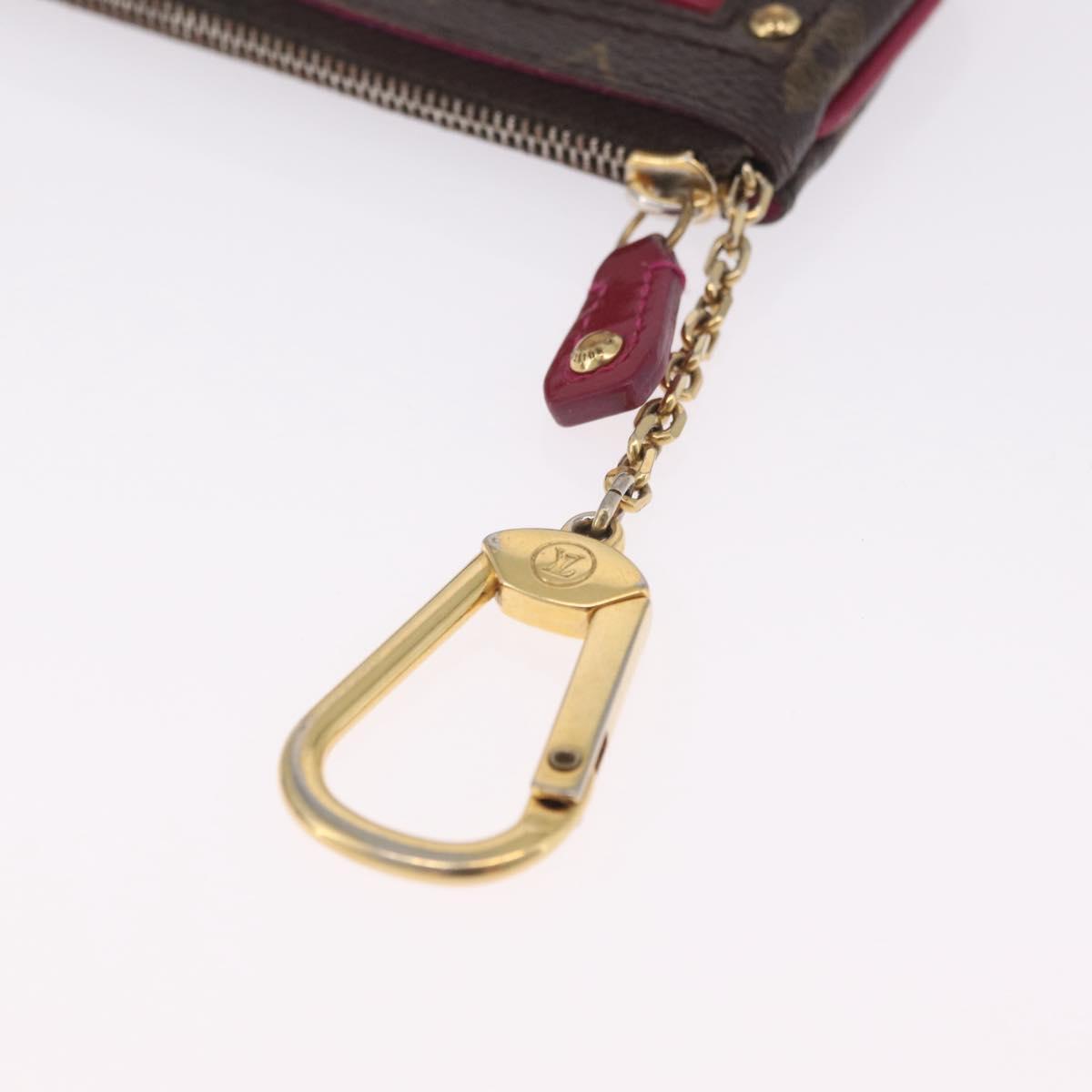 LOUIS VUITTON Perfo Pochette Cles Coin Purse Orange M95222 LV Auth 212126