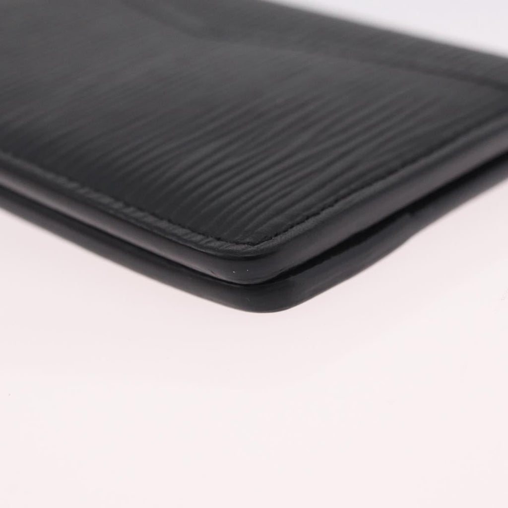 LOUIS VUITTON Epi Organizer Dupoch Card Case Black M63582 LV Auth 212151A