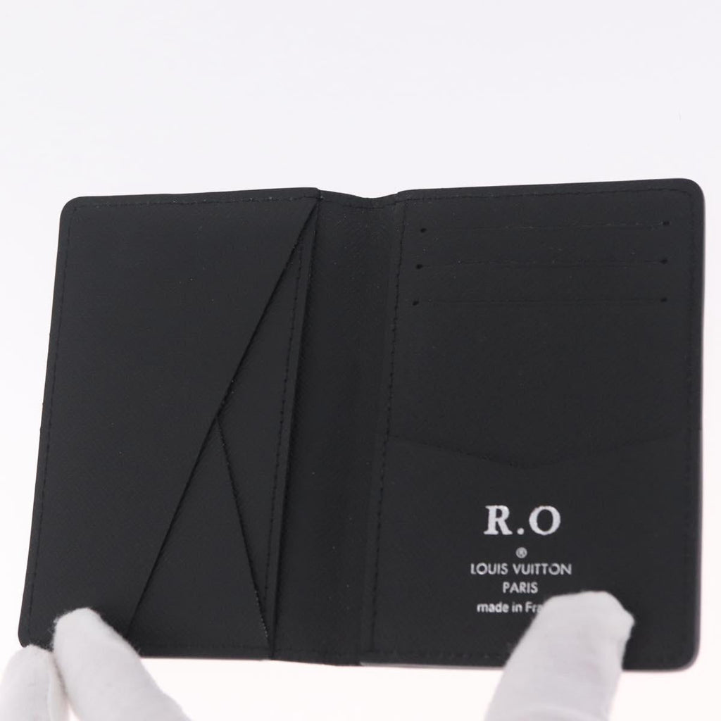 LOUIS VUITTON Epi Organizer Dupoch Card Case Black M63582 LV Auth 212151A