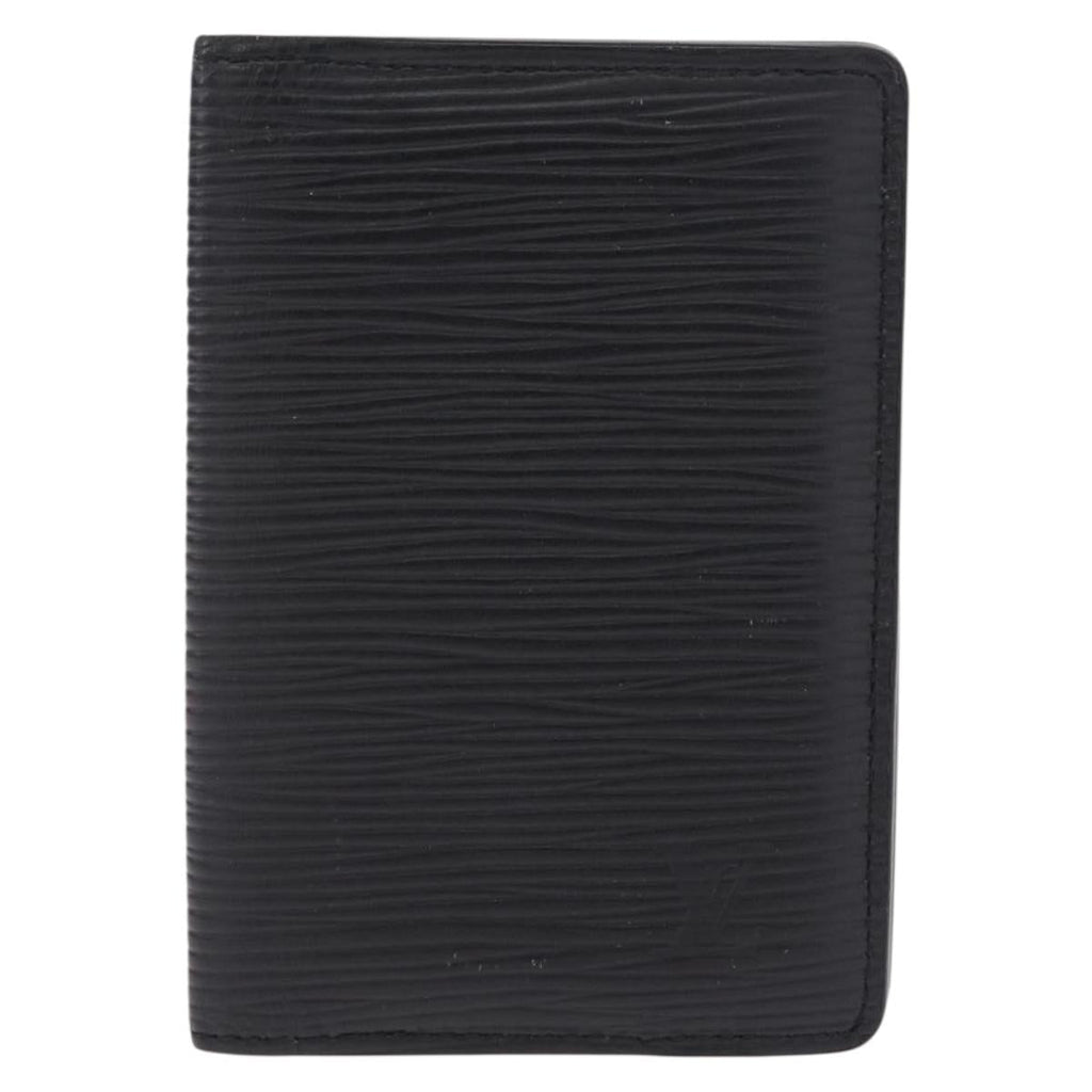 LOUIS VUITTON Epi Organizer Dupoch Card Case Black M63582 LV Auth 212151A