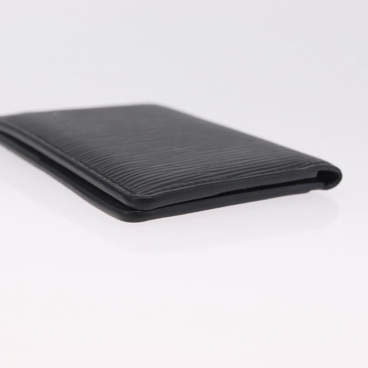 LOUIS VUITTON Epi Organizer Dupoch Card Case Black M63582 LV Auth 212151A