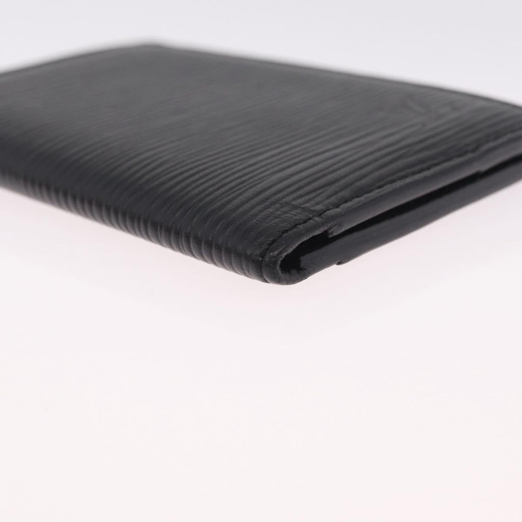 LOUIS VUITTON Epi Organizer Dupoch Card Case Black M63582 LV Auth 212151A