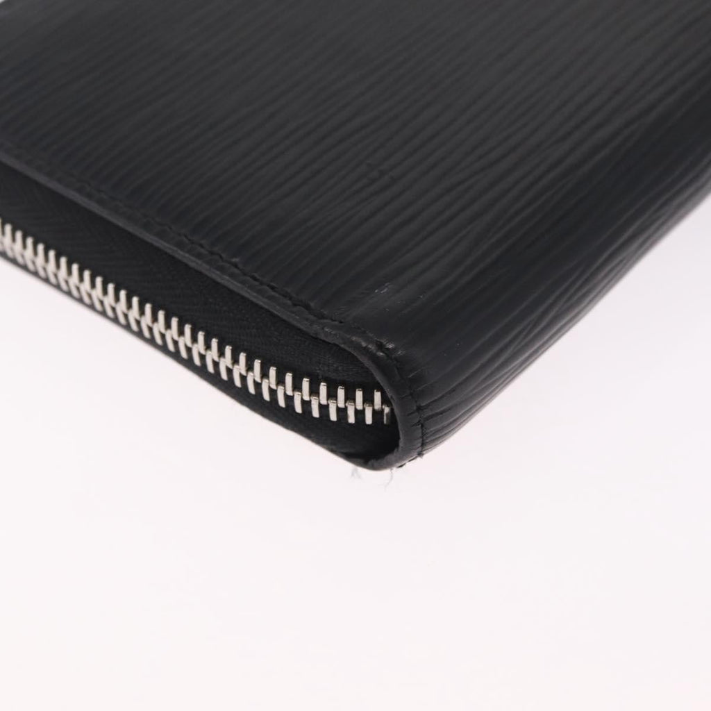 LOUIS VUITTON Epi Zippy Wallet Long Wallet Black M64838 LV Auth 212154V