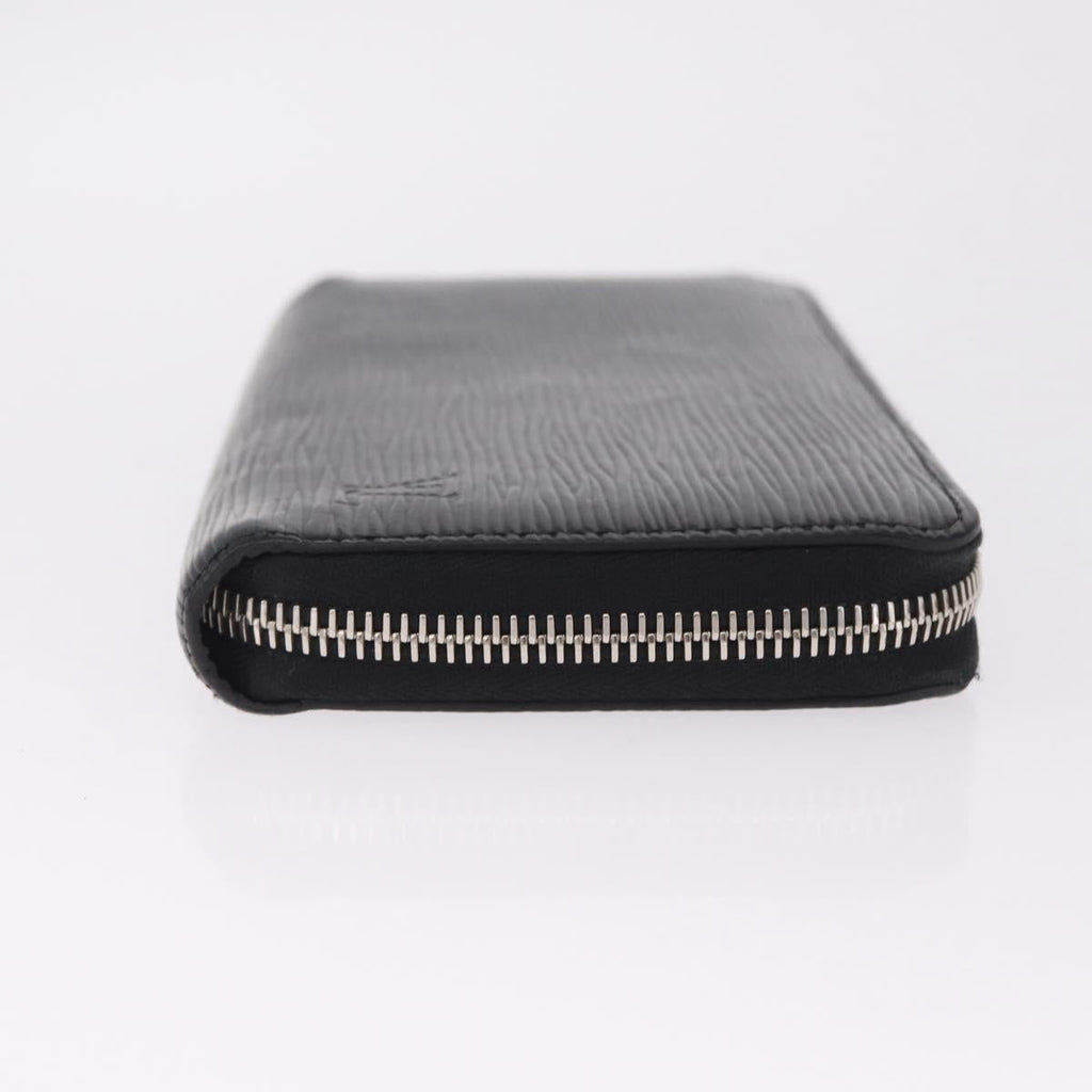 LOUIS VUITTON Epi Zippy Wallet Long Wallet Black M64838 LV Auth 212154V