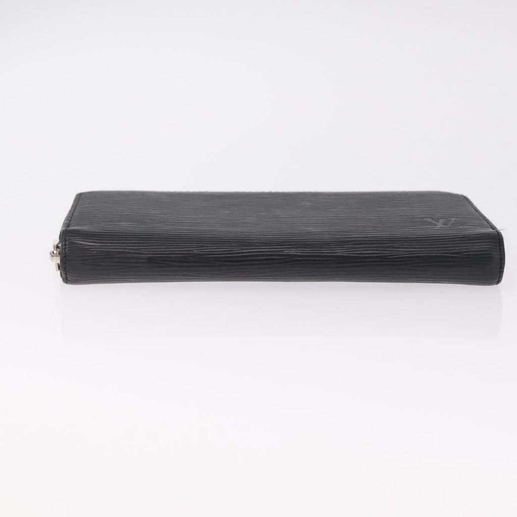 LOUIS VUITTON Epi Zippy Wallet Long Wallet Black M64838 LV Auth 212154V