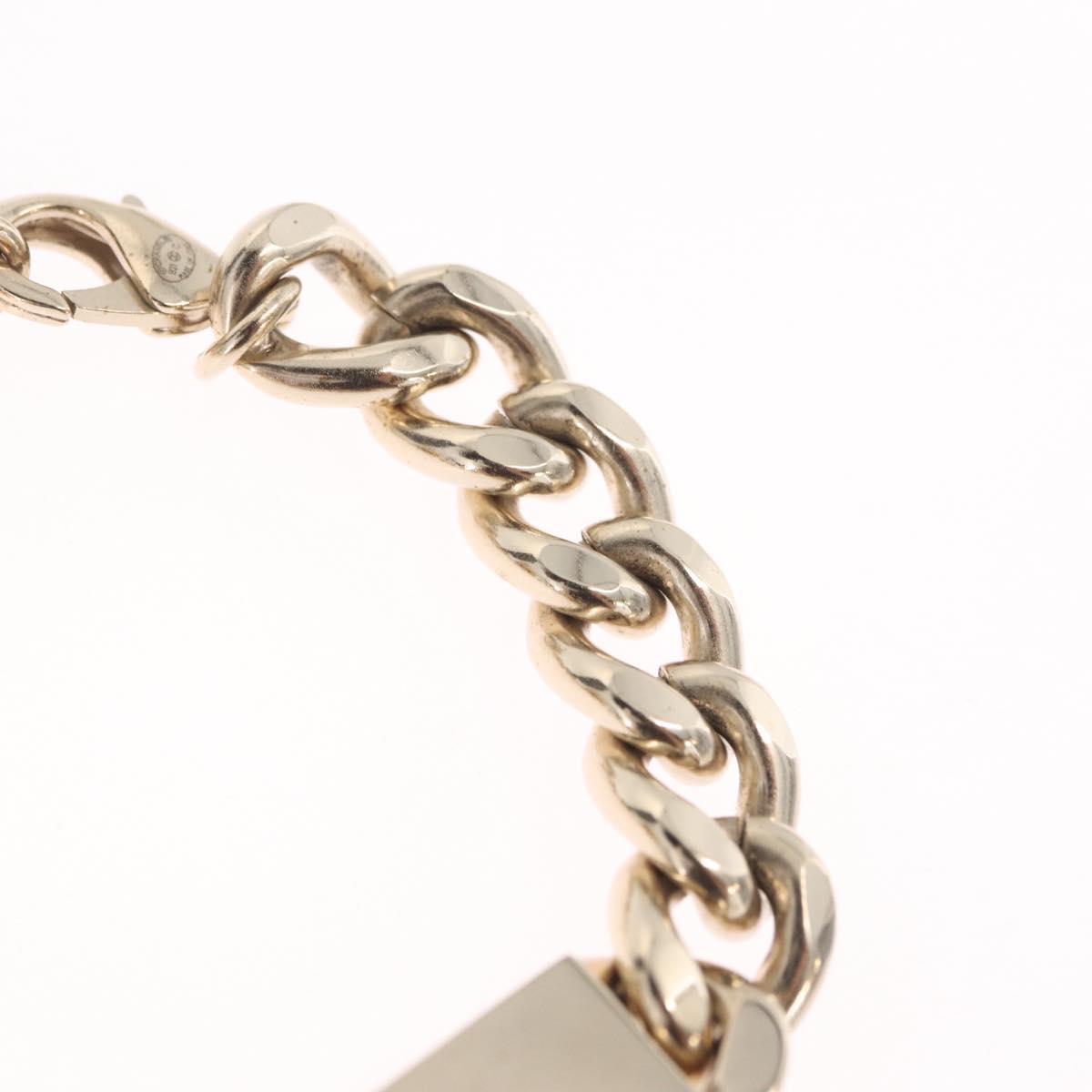 CHANEL Bracelet Metal Champagne Gold CC Auth 212168M
