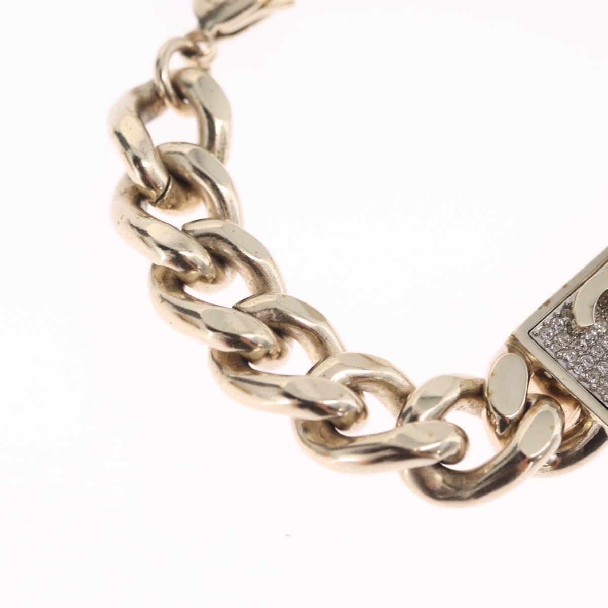 CHANEL Bracelet Metal Champagne Gold CC Auth 212168M