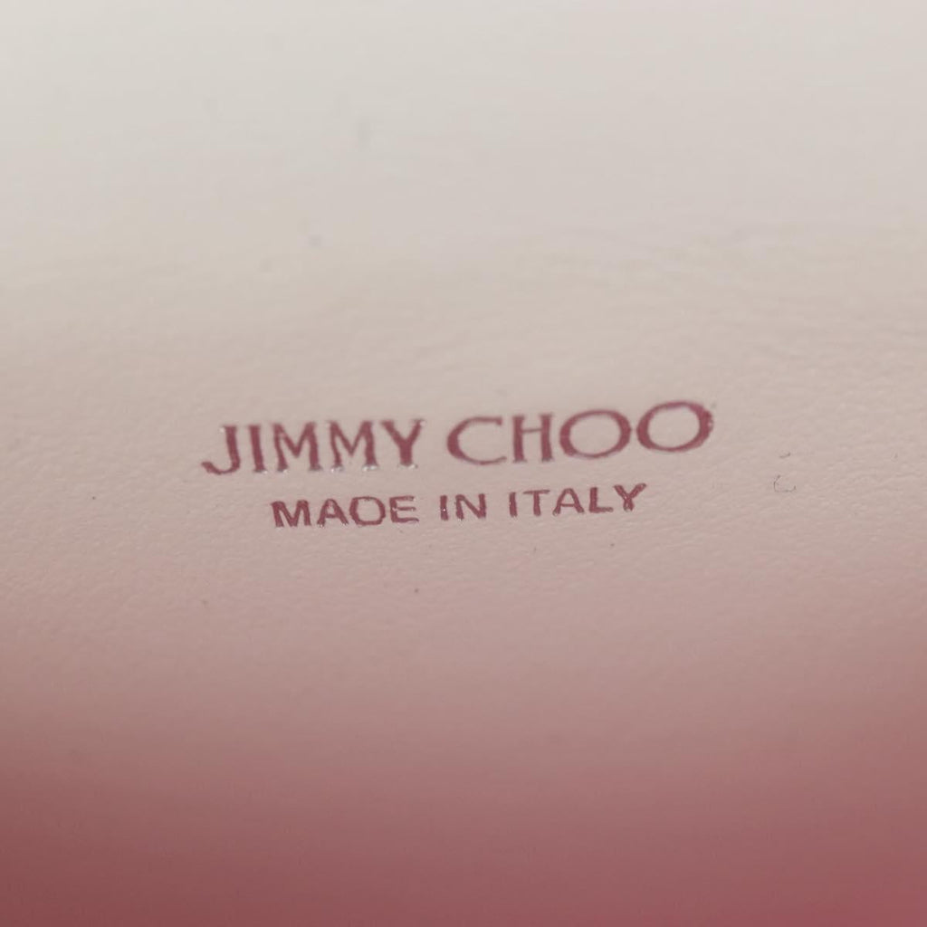 Jimmy Choo AirPods Case Luna Artemis Diana Leather White Auth 212418SM