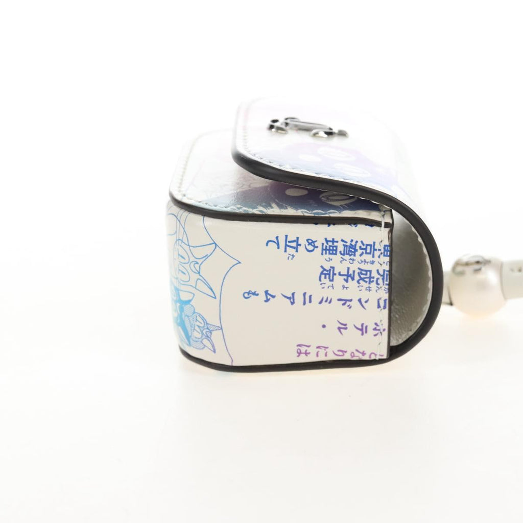 Jimmy Choo AirPods Case Luna Artemis Diana Leather White Auth 212418SM