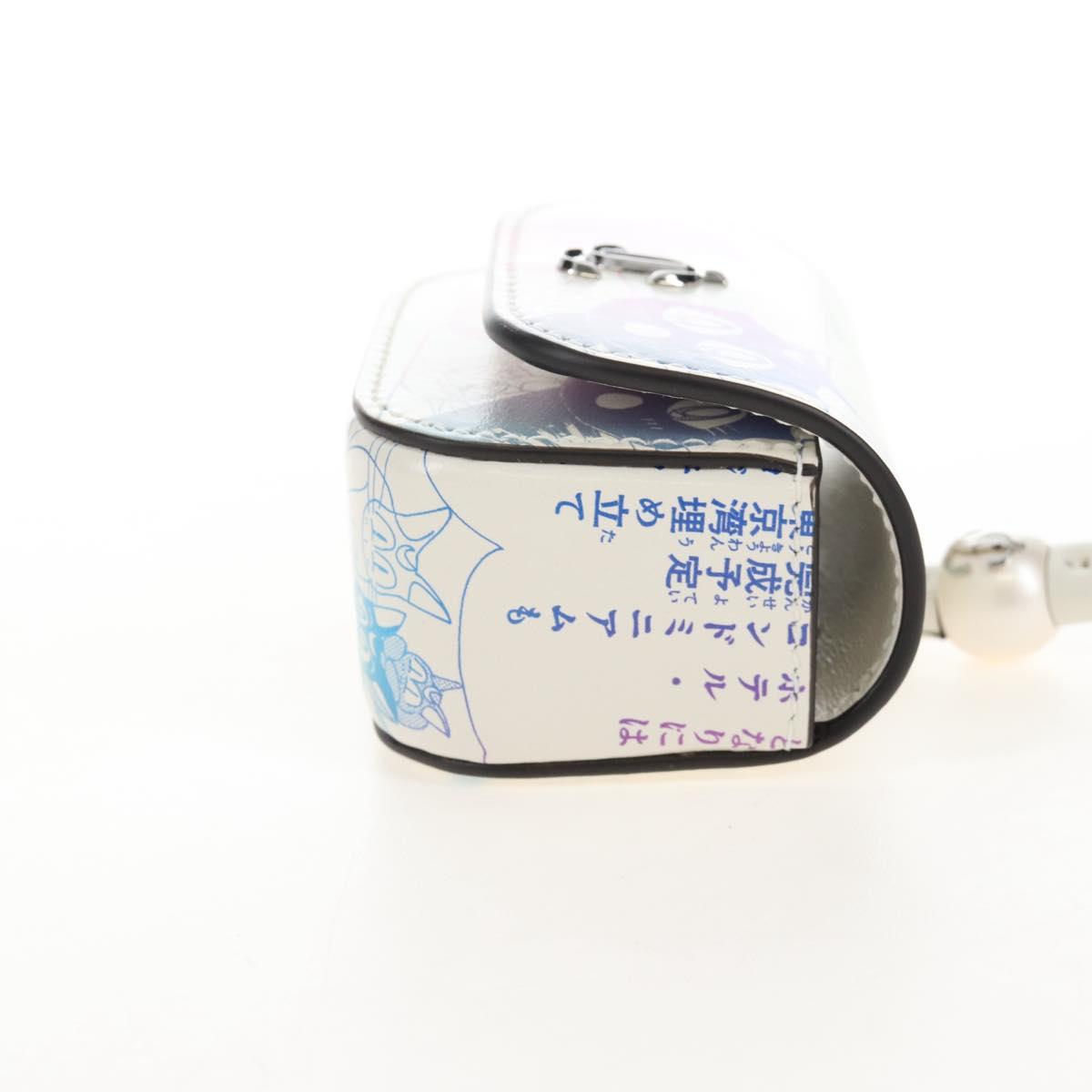 Jimmy Choo AirPods Case Luna Artemis Diana Leather White Auth 212418SM