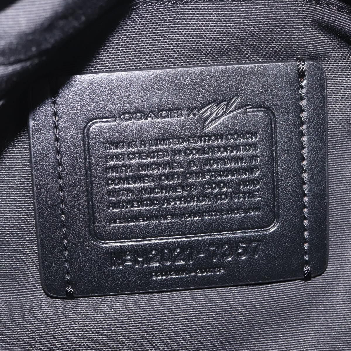 Coach x Michael B. Jordan × NARUTO Waist bag Leather Khaki Auth 212445M