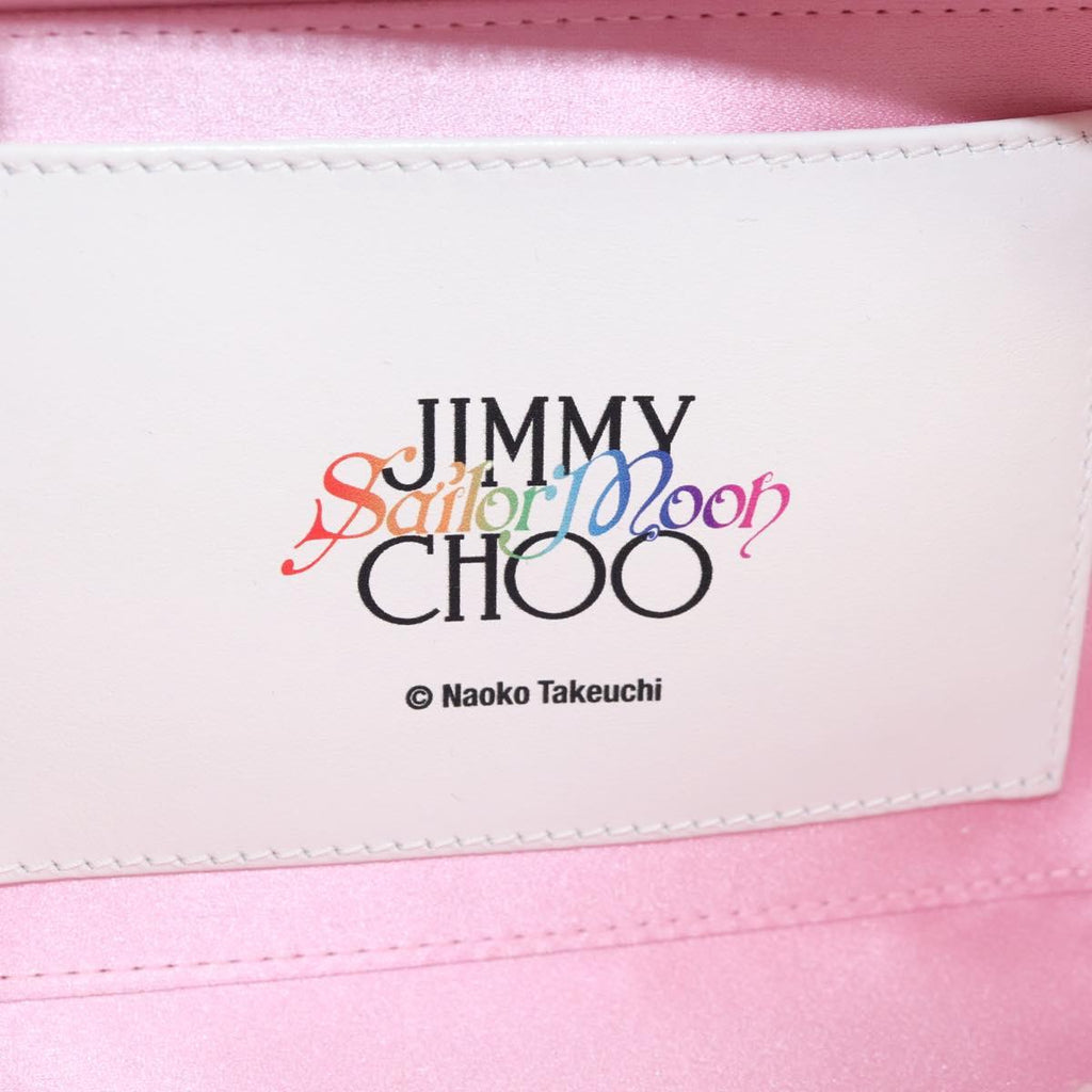 Jimmy Choo x Sailor Moon Sailor Guardians Phone Case Leather White Auth 212461SM