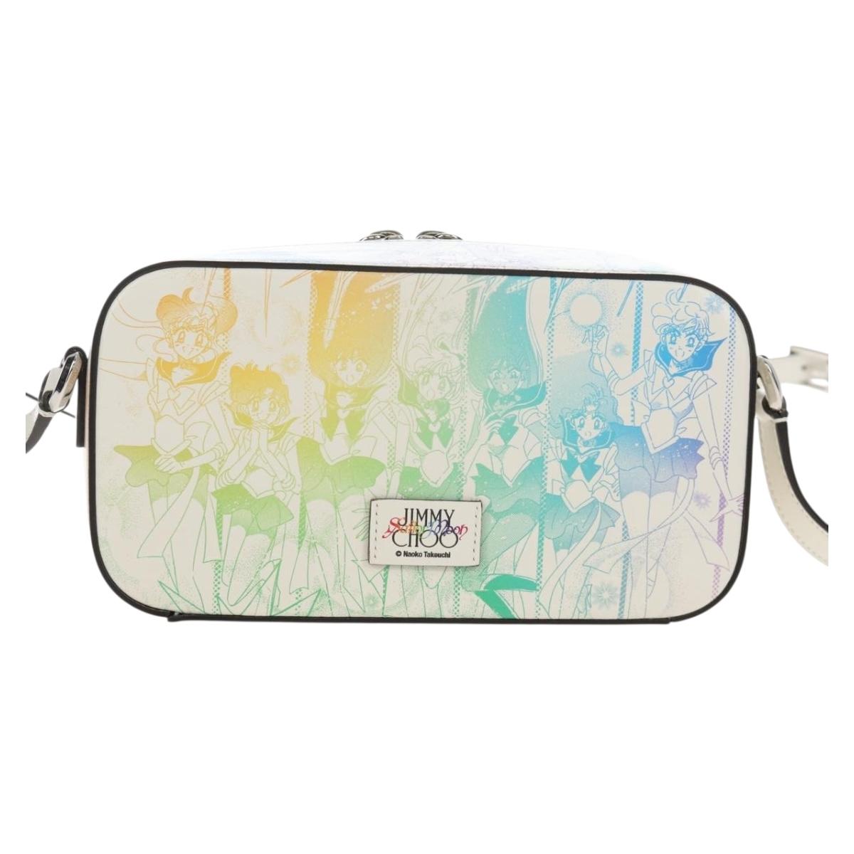 Jimmy Choo x Sailor Moon Sailor Guardians Phone Case Leather White Auth 212461SM
