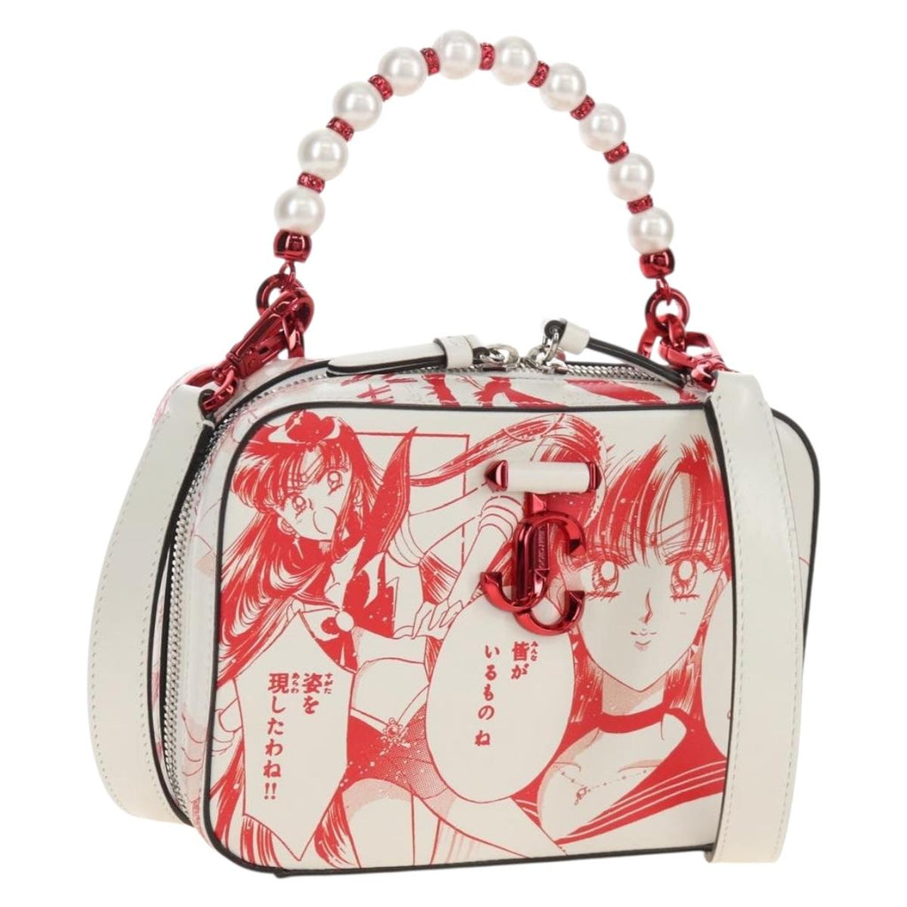 Jimmy Choo x Sailor Moon Sailor Mars Vanity Avenue Bag Leather Auth 212462SM
