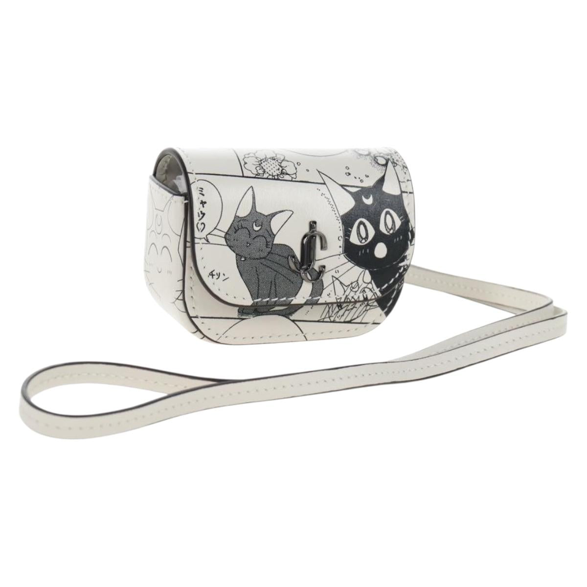 Jimmy Choo x Sailor Moon Luna Artemis Diana AirPods Case Leather Auth 212465SM
