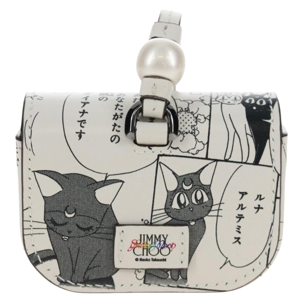 Jimmy Choo x Sailor Moon Luna Artemis Diana AirPods Case Leather Auth 212465SM