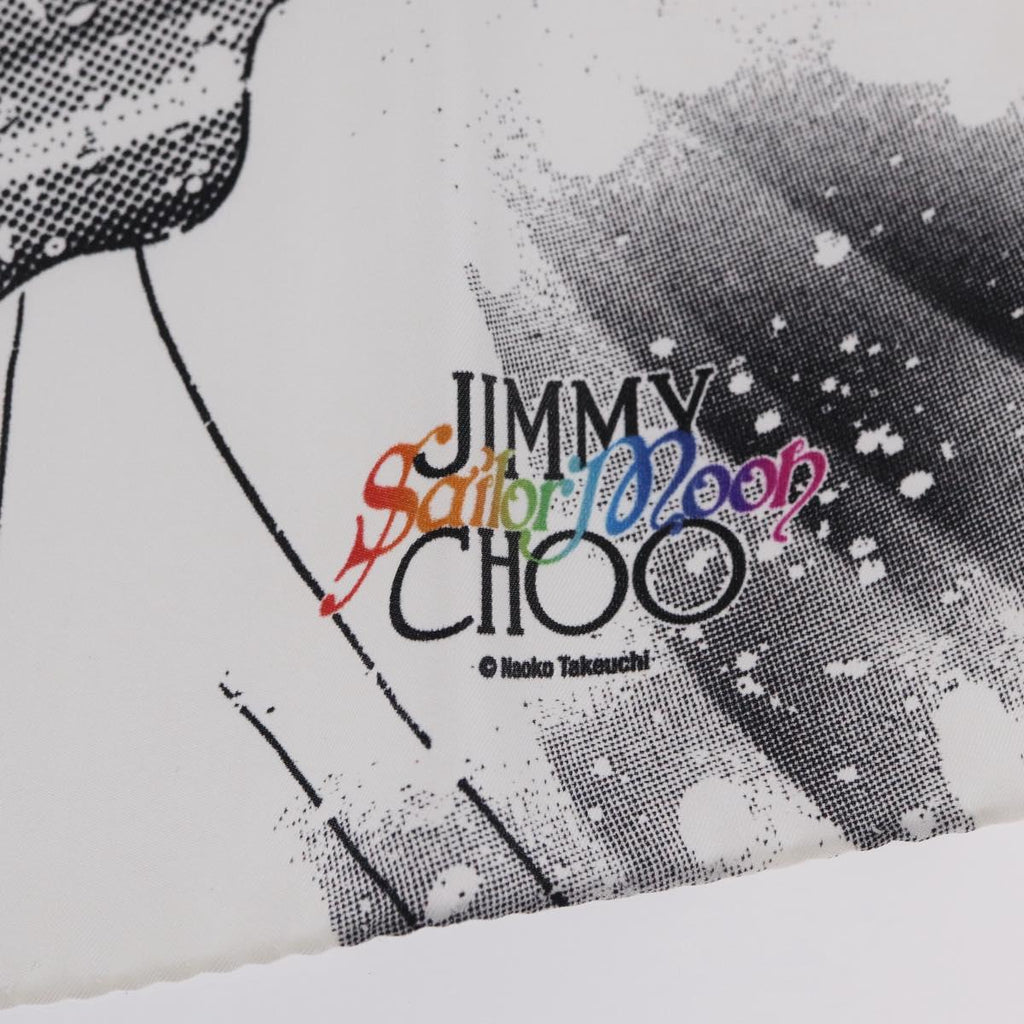 Jimmy Choo x Sailor Moon Scarf Silk White Auth 212489M
