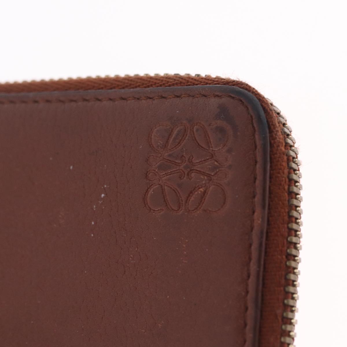 LOEWE x Studio Ghibli Calcifer Coin Purse Leather Brown Gold Auth 212494A