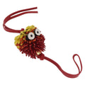 LOEWE x Studio Ghibli Calcifer Bag Charm Leather Red Gold Auth 212733SAM