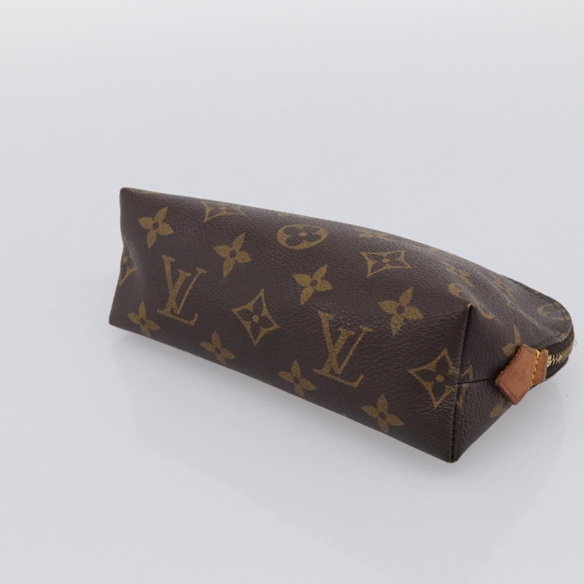 LOUIS VUITTON Monogram Pochette Cosmetic PM Pouch 3 Set M43998 LV Auth 212931