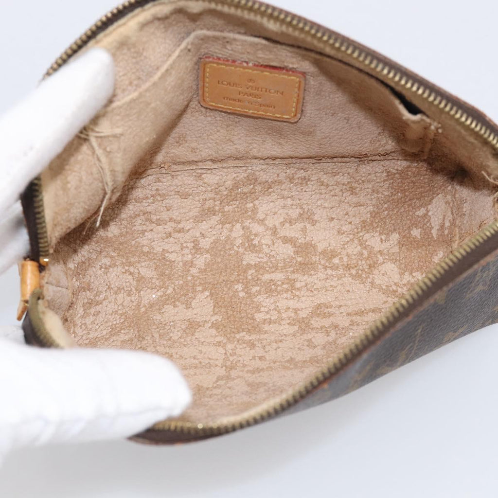 LOUIS VUITTON Monogram Pochette Cosmetic PM Pouch 3 Set M43998 LV Auth 212931
