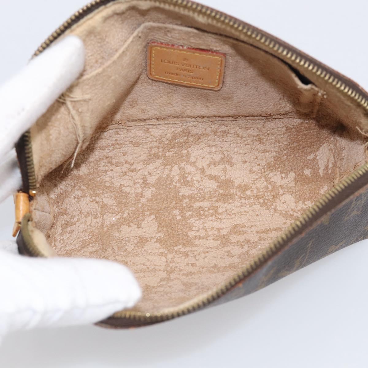 LOUIS VUITTON Monogram Pochette Cosmetic PM Pouch 3 Set M43998 LV Auth 212931