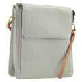 LOUIS VUITTON Monogram Vernis Motto Accessory Pouch Gris M91030 LV Auth 212944V
