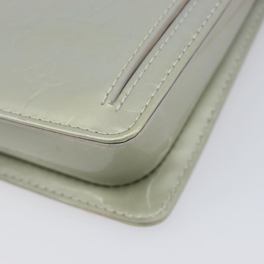 LOUIS VUITTON Monogram Vernis Motto Accessory Pouch Gris M91030 LV Auth 212944V