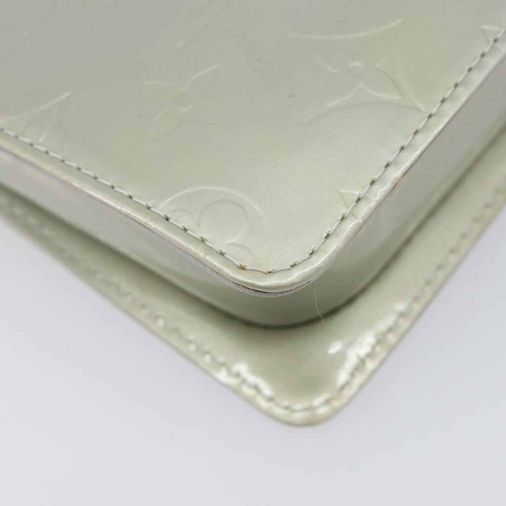 LOUIS VUITTON Monogram Vernis Motto Accessory Pouch Gris M91030 LV Auth 212944V
